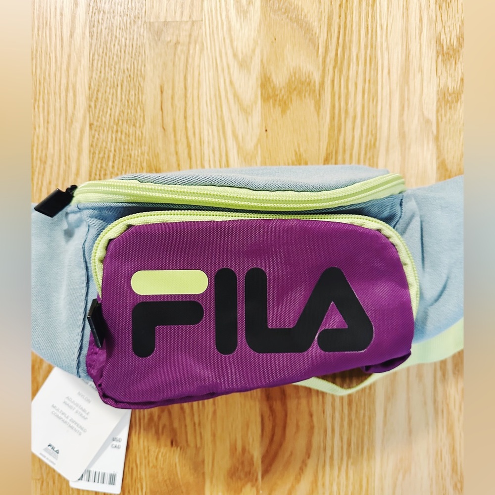 Urban Outfitters Purple/Neon/Denim Belt Bag NWT - Picture 2 of 5